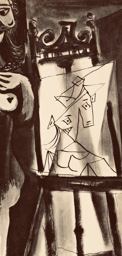 Pablo Picasso, Composition, Carnet De Dessins De Picasso, Cahiers Dart, Lithograph