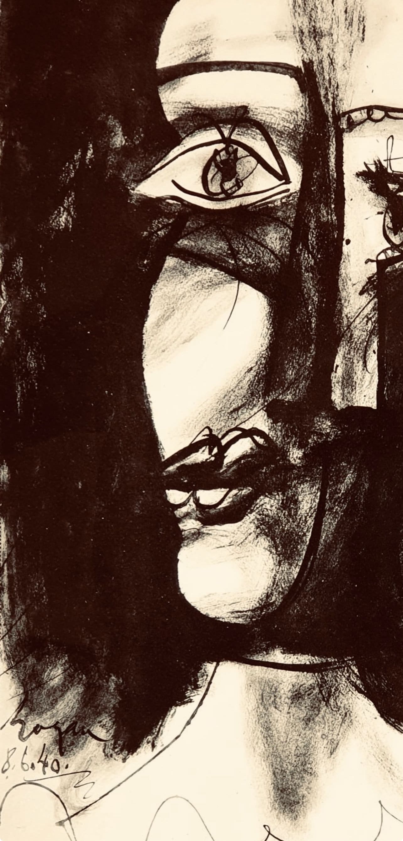 Pablo Picasso, Composition, Carnet De Dessins De Picasso, Cahiers Dart, Lithograph