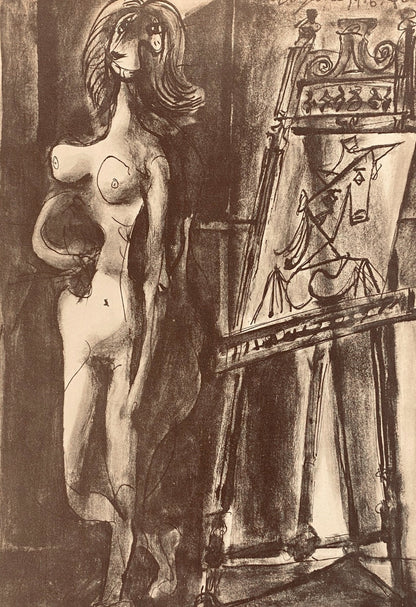 Pablo Picasso, Composition, Carnet De Dessins De Picasso, Cahiers Dart, Lithograph