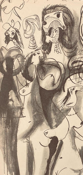 Pablo Picasso, Composition, Carnet De Dessins De Picasso, Cahiers Dart, Lithograph