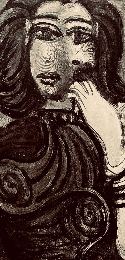 Pablo Picasso, Composition, Carnet De Dessins De Picasso, Cahiers Dart, Lithograph