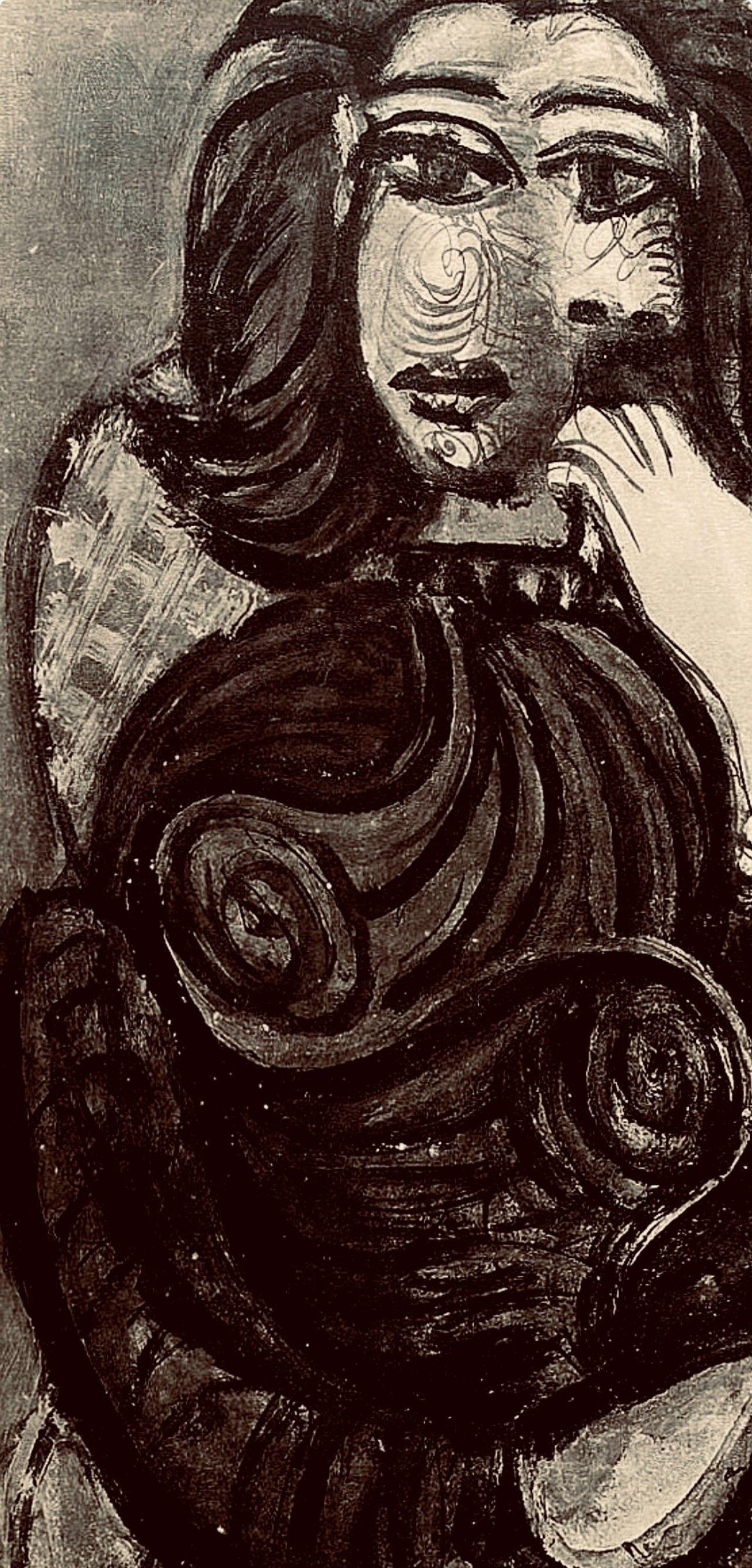 Pablo Picasso, Composition, Carnet De Dessins De Picasso, Cahiers Dart, Lithograph