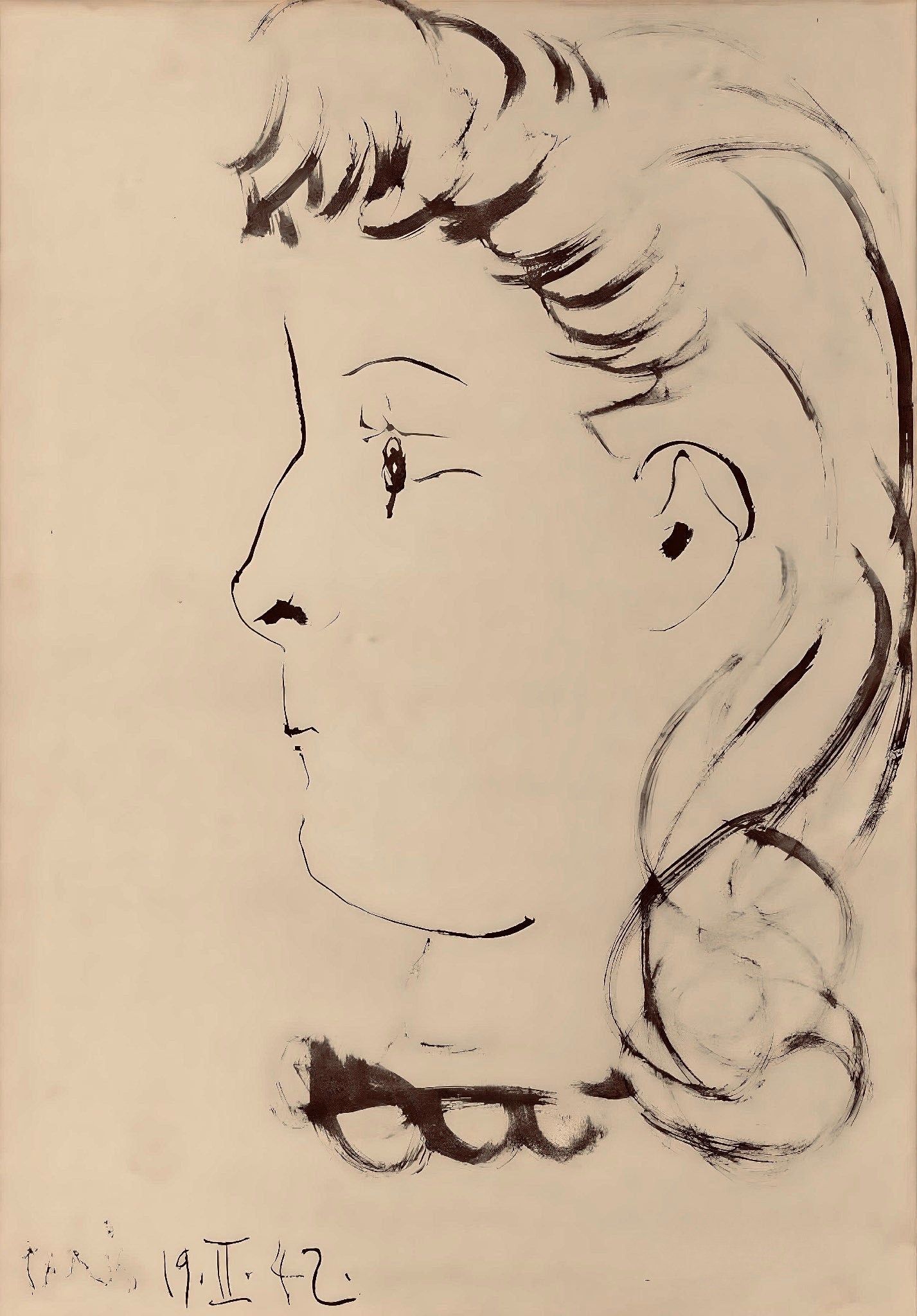 Pablo Picasso, Composition, Carnet De Dessins De Picasso, Cahiers Dart, Lithograph