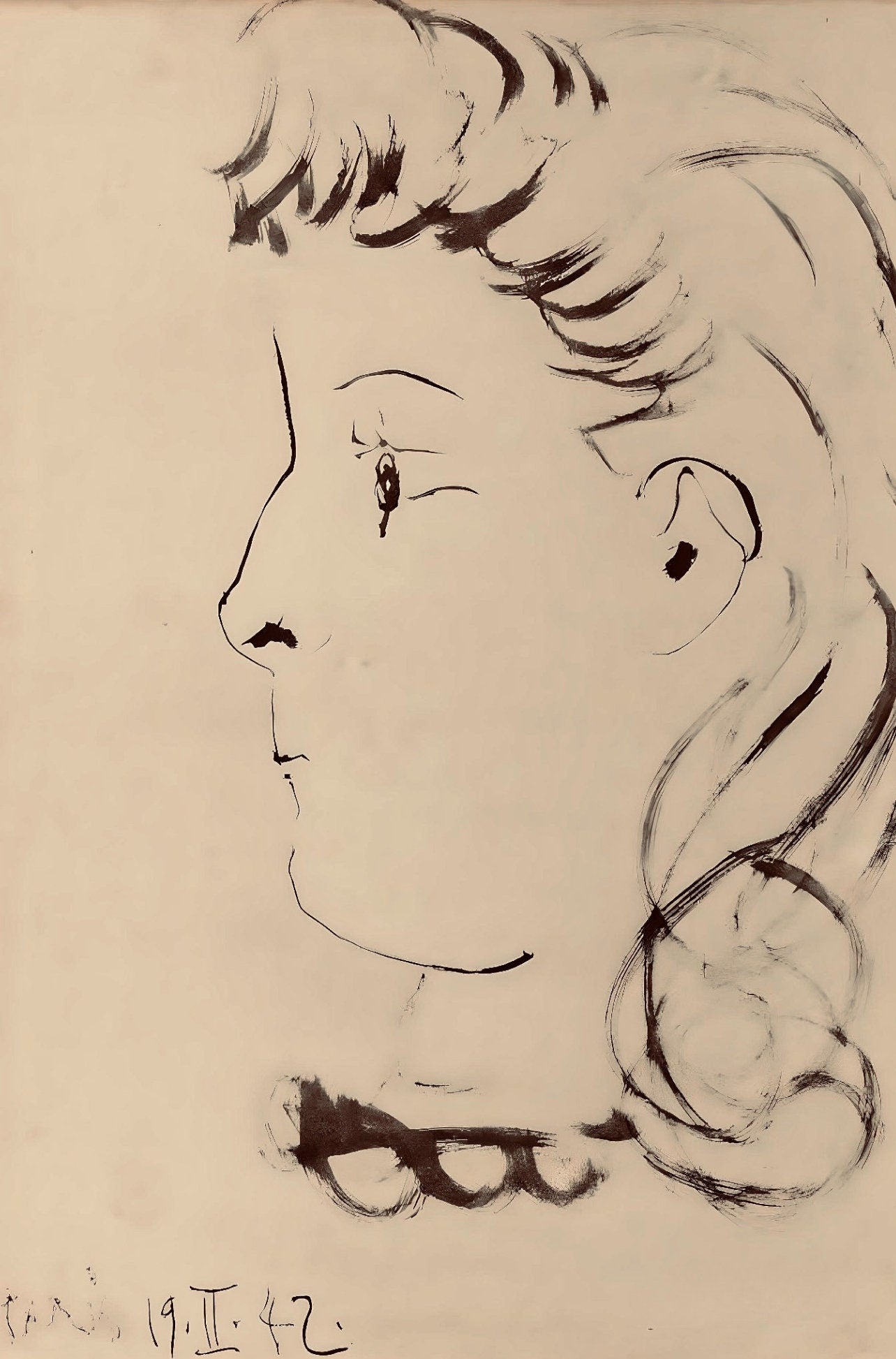 Pablo Picasso, Composition, Carnet De Dessins De Picasso, Cahiers Dart, Lithograph