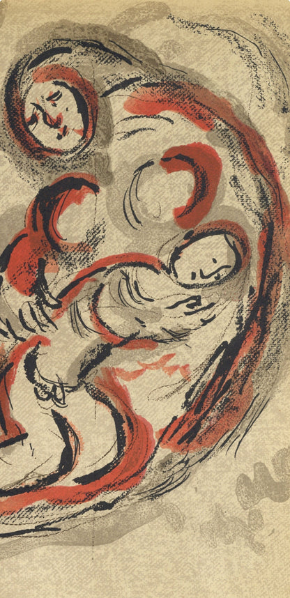 Marc Chagall, Hagar In The Desert (Mourlot 117-46; Cramer 25), Drawings From The Bible, Verve:
