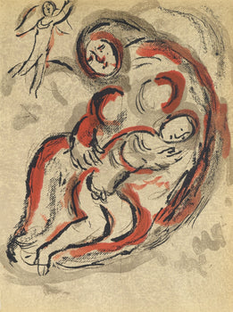 Marc Chagall, Hagar In The Desert (Mourlot 117-46; Cramer 25), Drawings From The Bible, Verve: