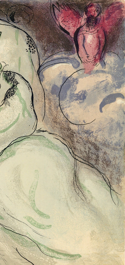 Marc Chagall, Sarah And Abimelech (Mourlot 117-46; Cramer 25), Drawings From The Bible, Verve: