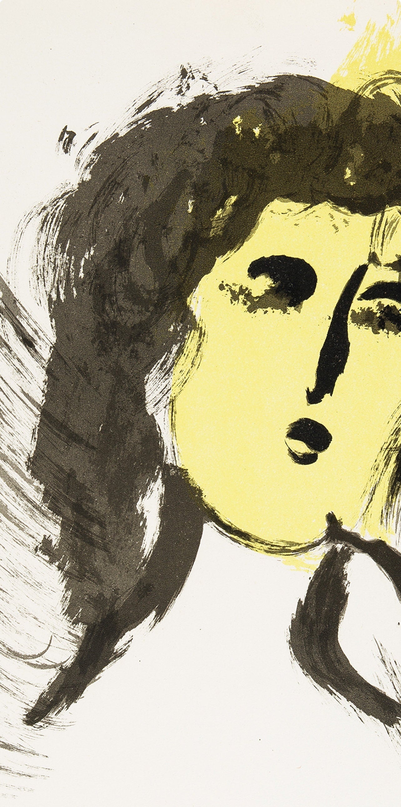 Marc Chagall, Angel (Mourlot 117-46; Cramer 25), Drawings From The Bible By Marc Chagall, Verve:
