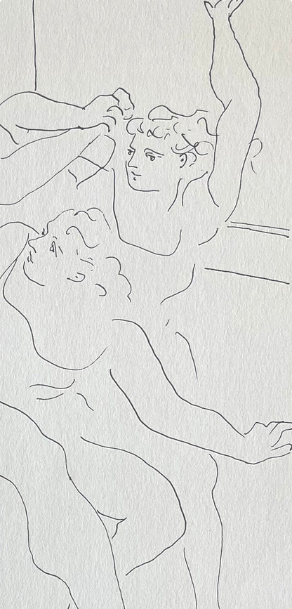 Pablo Picasso, Four Ballet Dancers (Orozco 95), Picasso: Fifteen Drawings, Lithograph
