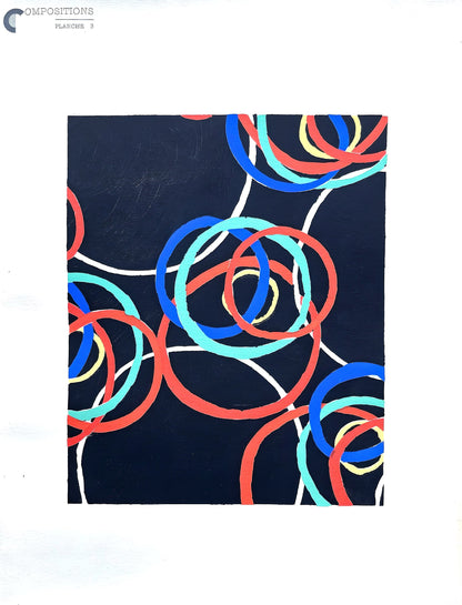 Sonia Delaunay, Planche No. 3, Compositions, Couleurs, Ides: Sonia Delaunay, Lithograph