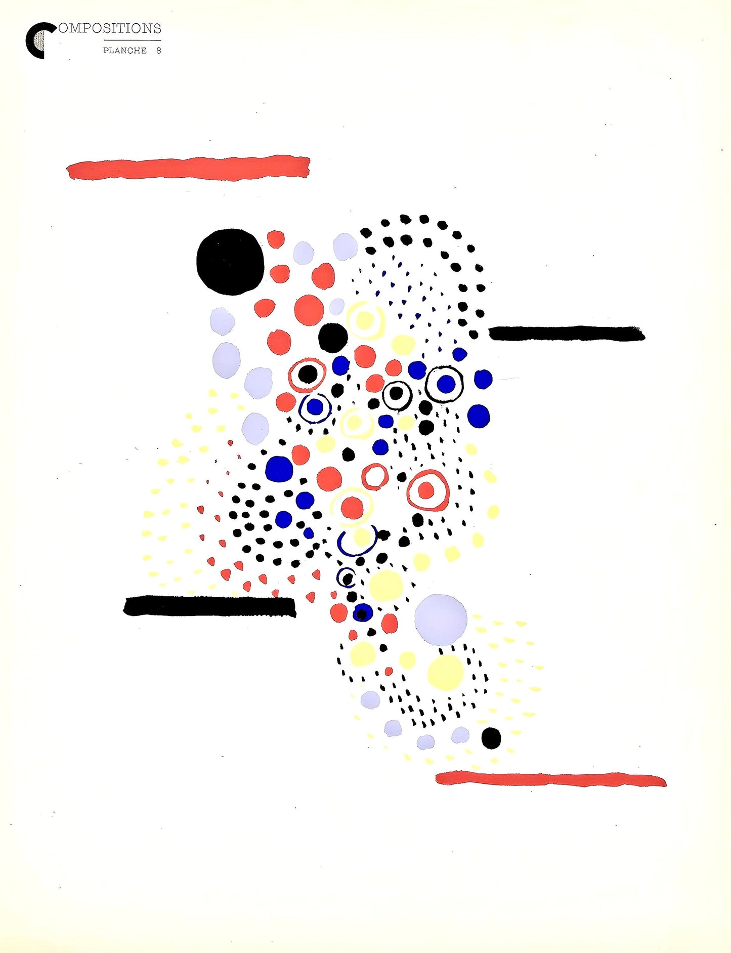 Sonia Delaunay, Planche No. 8, Compositions, Couleurs, Ides: Sonia Delaunay, Lithograph
