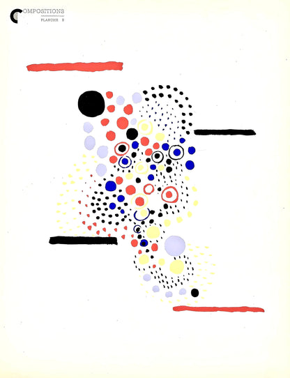 Sonia Delaunay, Planche No. 8, Compositions, Couleurs, Ides: Sonia Delaunay, Lithograph