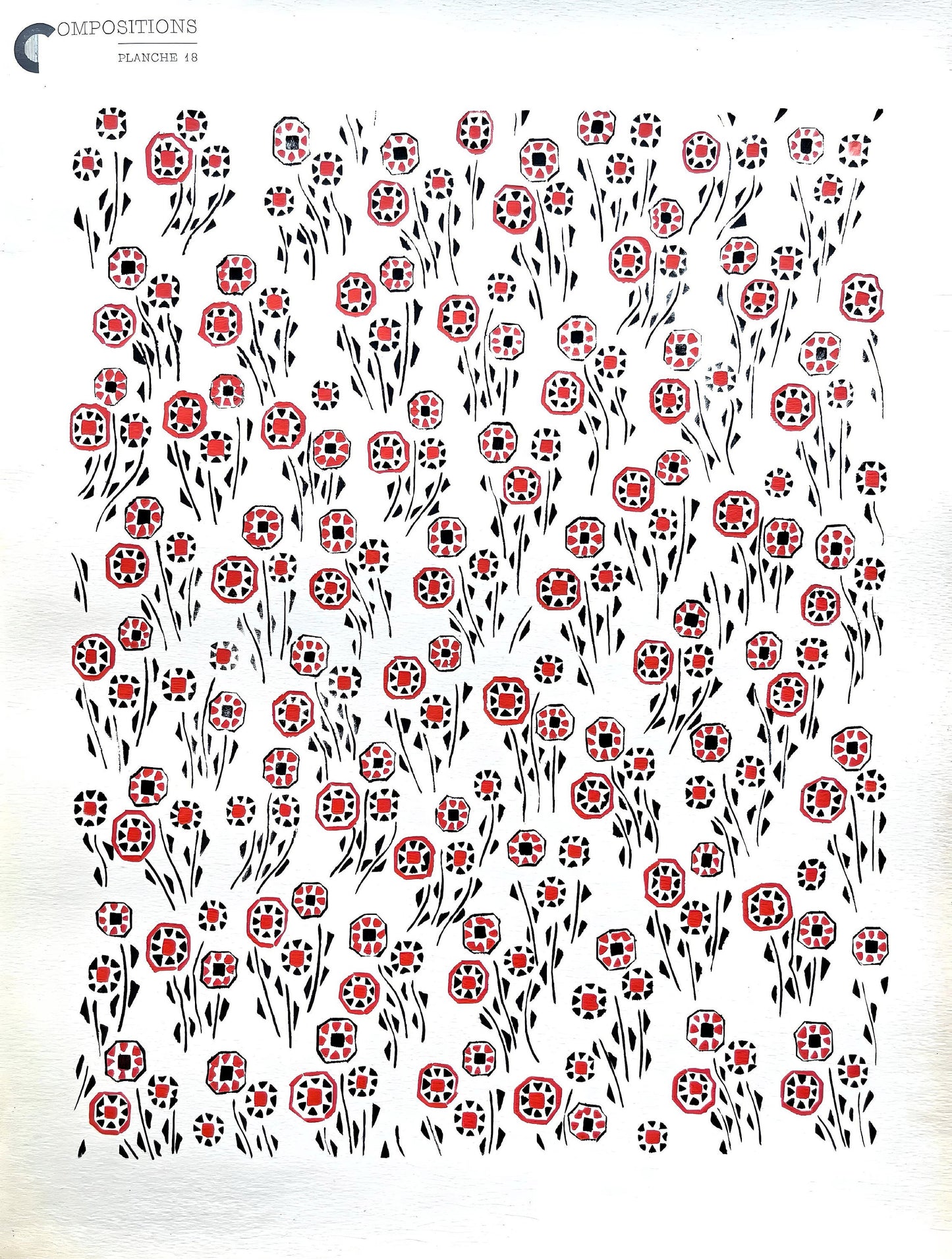 Sonia Delaunay, Planche No. 18, Compositions, Couleurs, Ides: Sonia Delaunay, Lithograph