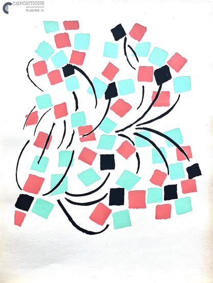 Sonia Delaunay, Planche No. 31, Compositions, Couleurs, Ides: Sonia Delaunay, Lithograph