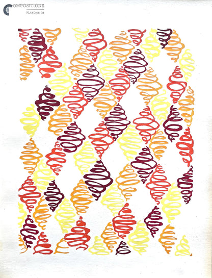 Sonia Delaunay, Planche No. 32, Compositions, Couleurs, Ides: Sonia Delaunay, Lithograph
