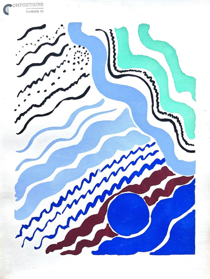 Sonia Delaunay, Planche No. 33, Compositions, Couleurs, Ides: Sonia Delaunay, Lithograph