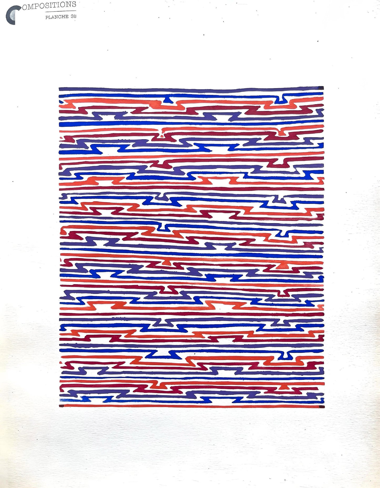 Sonia Delaunay, Planche No. 38, Compositions, Couleurs, Ides: Sonia Delaunay, Lithograph