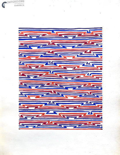 Sonia Delaunay, Planche No. 38, Compositions, Couleurs, Ides: Sonia Delaunay, Lithograph