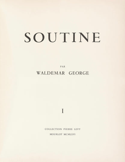 Cham Soutine, Morte Au Morceau, Soutine, Collection Pierre Lvy, Lithograph