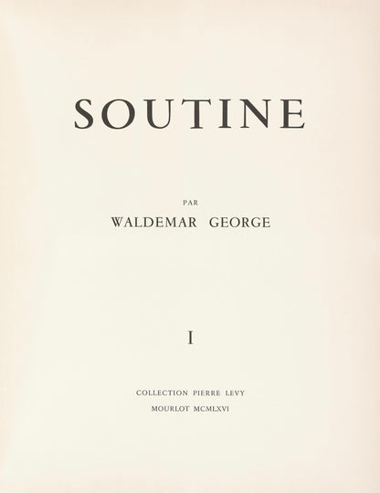 Cham Soutine, Le Livre Au Volet Vert, Soutine, Collection Pierre Lvy, Lithograph