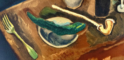 Cham Soutine, Nature Morte La Pipe, Soutine, Collection Pierre Lvy, Lithograph