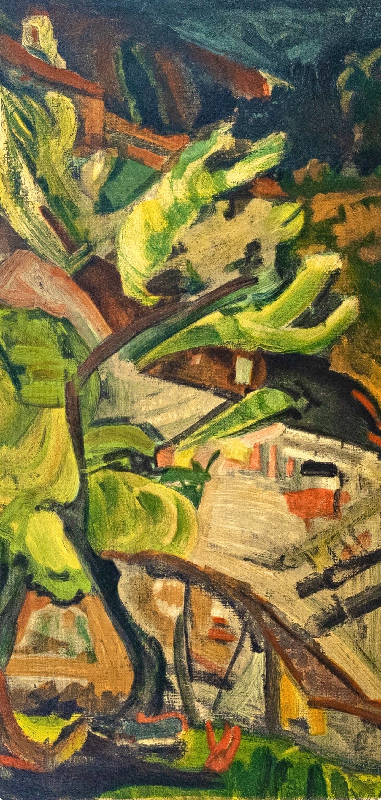 Cham Soutine, Paysage Cagnes, Soutine, Collection Pierre Lvy, Lithograph