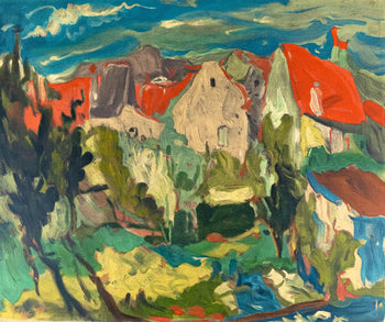 Cham Soutine, Paysage Cagnes, Soutine, Collection Pierre Lvy, Lithograph