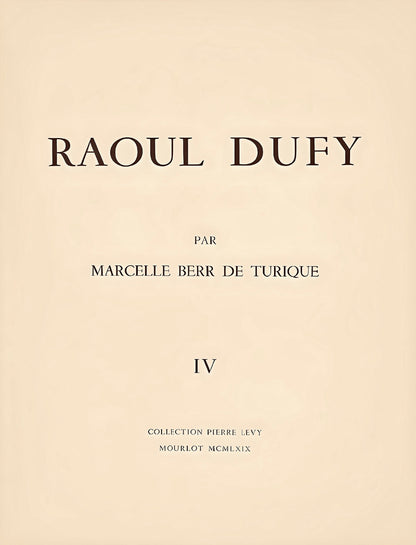 Raoul Dufy, Quai A Rouen, Raoul Dufy, Collection Pierre Lvy, Lithograph