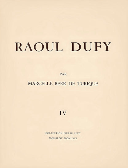 Raoul Dufy, Nu Couch, Raoul Dufy, Collection Pierre Lvy, Lithograph