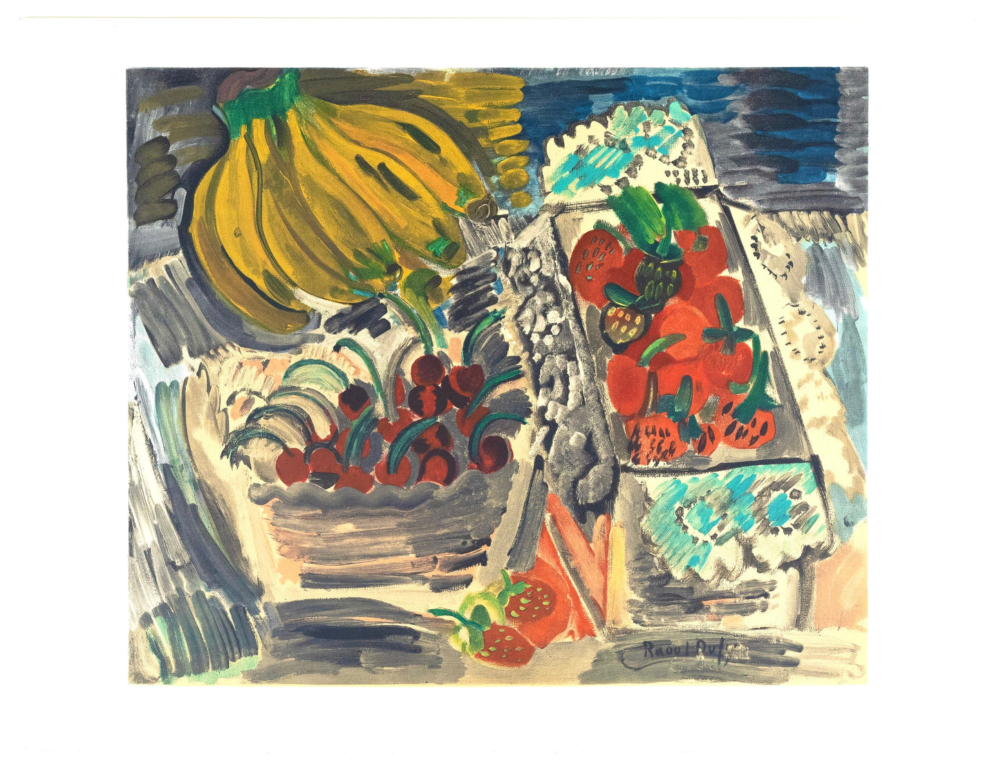 Raoul Dufy, Nature Morte Aux Fruits, Raoul Dufy, Collection Pierre Lvy, Lithograph