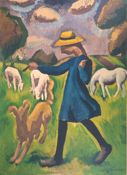 Roger De La Fresnaye, Gardeuse De Moutons, Roger De La Fresnaye, Collection Pierre Lvy, Lithograph