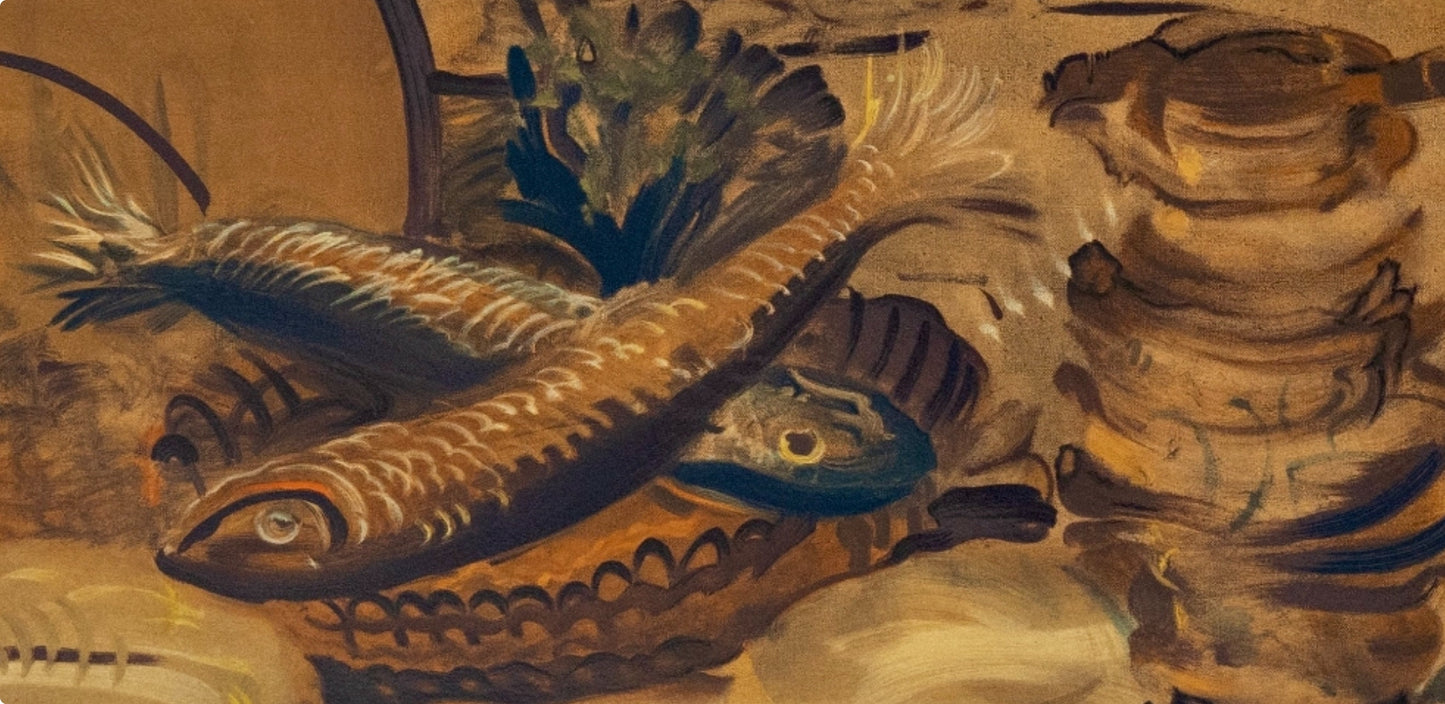 Andr Derain, Nature Morte Aux Poissons, Andr Derain, Collection Pierre Lvy, Lithograph