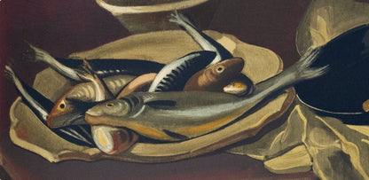 Andr Derain, Nature Morte Aux Poissons Et A La Pole, Andr Derain, Collection Pierre Lvy, Lithograph
