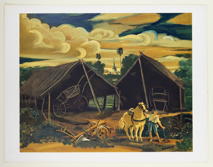 Andr Derain, Les Deux Hangars, Andr Derain, Collection Pierre Lvy, Lithograph