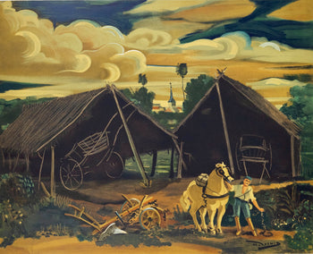 Andr Derain, Les Deux Hangars, Andr Derain, Collection Pierre Lvy, Lithograph