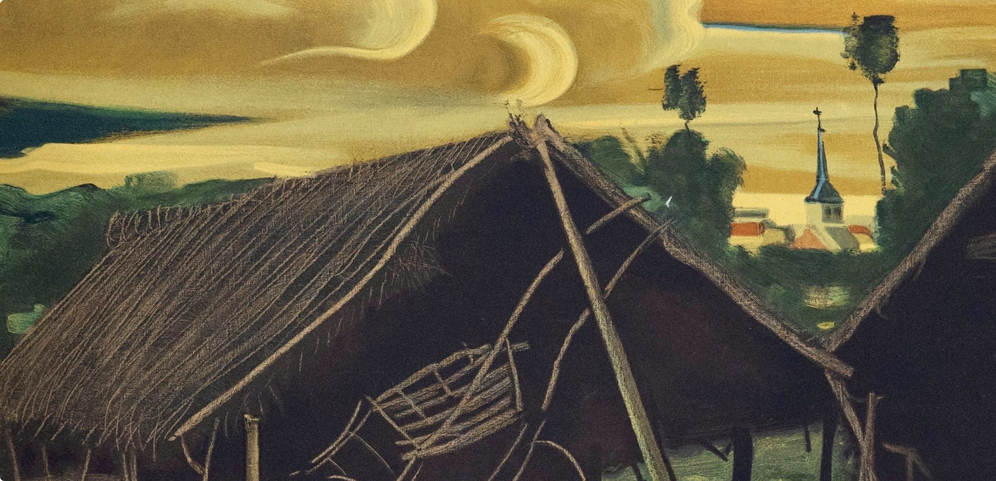 Andr Derain, Les Deux Hangars, Andr Derain, Collection Pierre Lvy, Lithograph