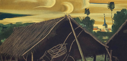 Andr Derain, Les Deux Hangars, Andr Derain, Collection Pierre Lvy, Lithograph