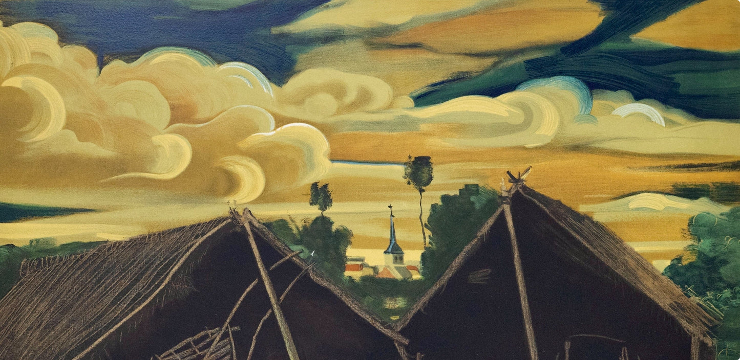 Andr Derain, Les Deux Hangars, Andr Derain, Collection Pierre Lvy, Lithograph