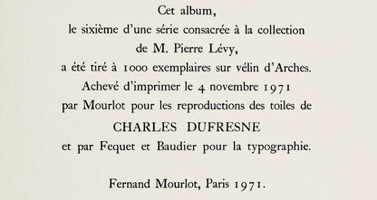 Charles Dufresne, Nature Morte Aux Fruits, Dufresne, Collection Pierre Lvy, Lithograph