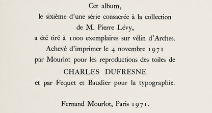 Charles Dufresne, Nature Morte Au Pot De Fleurs, Collection Pierre Lvy, Lithograph