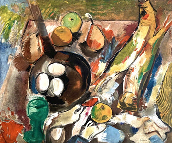 Charles Dufresne, Nature Morte Fruits Et Lgumes, Dufresne, Collection Pierre Lvy, Lithograph