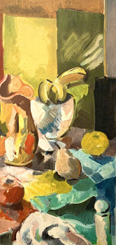 Charles Dufresne, Nature Morte A La Nappe De Couleur, Dufresne, Collection Pierre Lvy, Lithograph