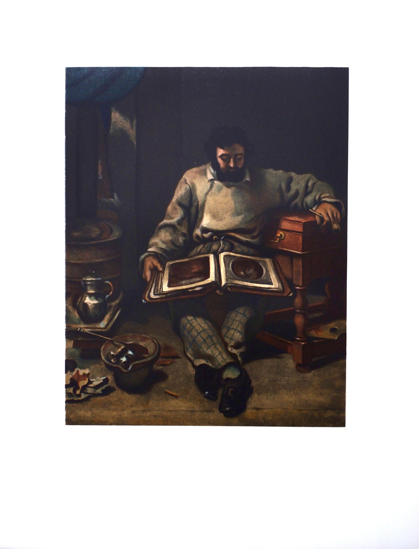 Gustave Courbet, Marc Trapadoux Examinant Un Livre D'Estampes, Les Ralistes Lyriques, Collection