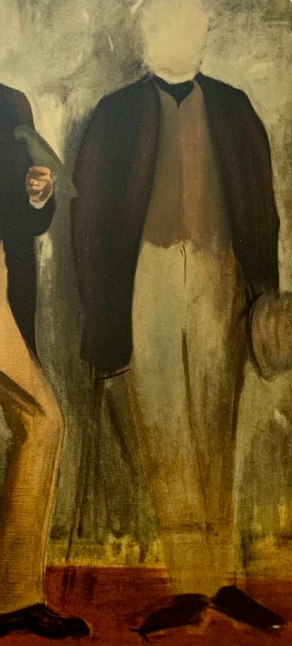Edgar Degas, Deux Hommes En Pied, Les Ralistes Lyriques, Collection Pierre Lvy, Lithograph