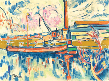 Maurice De Vlaminck, Paysage Chatou, Fauves, Collection Pierre Lvy, Lithograph