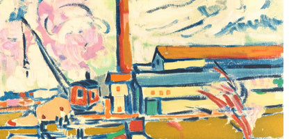 Maurice De Vlaminck, Paysage Chatou, Fauves, Collection Pierre Lvy, Lithograph