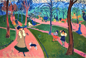 Andr Derain, Hyde Park, Fauves, Collection Pierre Lvy, Lithograph
