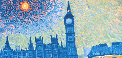 Andr Derain, Londres, La Tamise Et Big Ben, Fauves, Collection Pierre Lvy, Lithograph