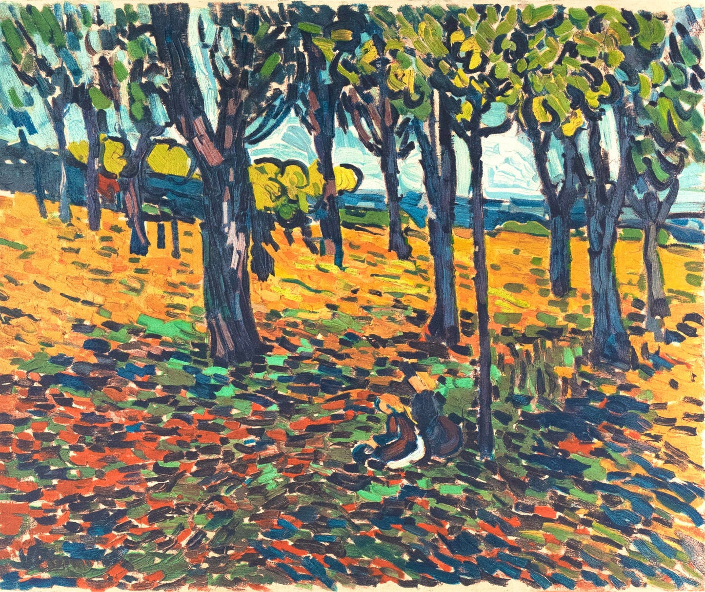 Maurice De Vlaminck, Chataigneraie Chatou, Avec Personnages, Fauves, Collection Pierre Lvy,