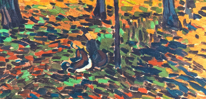 Maurice De Vlaminck, Chataigneraie Chatou, Avec Personnages, Fauves, Collection Pierre Lvy,